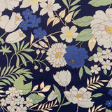 Spring Navy Flowers - Cotton Fabric