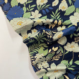 Spring Navy Flowers - Cotton Fabric