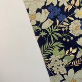 Spring Navy Flowers - Cotton Fabric