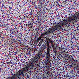 Ditsy Lilac Flowers - Viscose Fabric