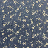 Floral Print Denim Chambray - Cotton Fabric