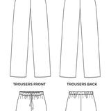 Jaimie Pyjama Shorts or Bottoms - Paper Sewing Pattern