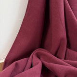 Linen Viscose Blend Fabric in Burgundy