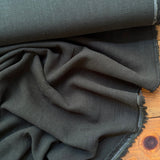 Linen Viscose Blend Fabric in Army Green