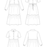Lyra Shirt Dress - Paper Sewing Pattern
