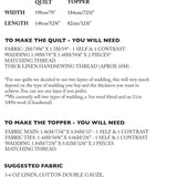 Merchant and Mills - The Quilt & Sofa/Bed Topper - PDF Sewing Pattern