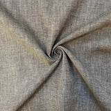 Yarn Dyed Twill Stripe - Taupe -  Cotton Linen Blend Fabric