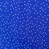 Blue Polka Dot - Viscose Fabric