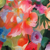 Viscose Radiance Digital Flowers In Multicolour