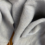 Yarn Dyed Washed Linen - Grey Micro Check