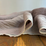 Yarn Dyed Washed Linen - Lilac Micro Check