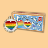 The Crafty Kit Company - 'No Labels, Just Love' Mini Matchbox Cross Stitch Kit