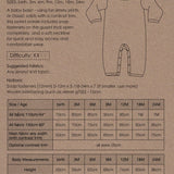Two Stitches Patterns - Babygrow Sewing Pattern