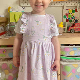 Two Stitches Patterns - Cleo Frill Pinafore Dress - Sewing Pattern for Childrenswear