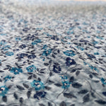 buy blue floral seersucker cotton fabric