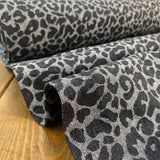 Animal Jacquard - Black - Denim Fabric