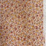 buy orange floral seersucker cotton fabric