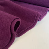 Boiled Wool Fabric - Aubergine