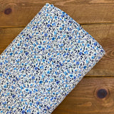 Blue Petite Bloom - Cotton Fabric