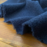 Navy Boucle - Polyester Fabric - Oeko-Tex Standard 100