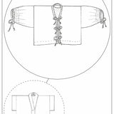 ZERO WASTE - Bow Top Hack(add on to cropped shirt) - PDF Sewing Pattern