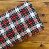 Brushed Cotton Checks - Red & White - Cotton Fabric - Oeko-Tex Standard 100