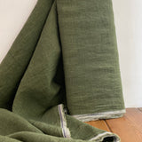 Sorrento Washed Linen - Forest Green