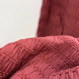 Chenille Jacquard Fabric in Rouge
