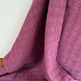 Chenille Jacquard fabric in Burgundy