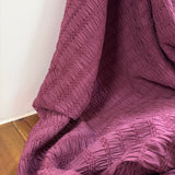 Chenille Jacquard fabric in Burgundy
