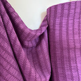 Chenille Jacquard Fabric in Cerise