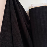 Chenille Jacquard fabric in Black