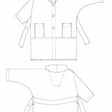 ZERO WASTE Unisex Coat - PDF Sewing Pattern