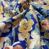 Floral Viscose Twill - Cornflower Meadow
