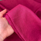 Cerise - Cotton Linen Fabric - Oeko-Tex Standard 100