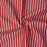 Red Stripe Beach Seersucker - Polyester Fabric