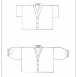 ZERO WASTE Cropped Shirt - PDF Sewing Pattern