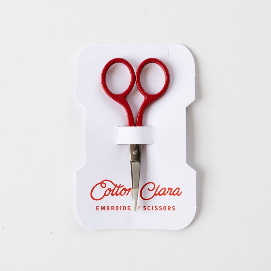 Cotton Clara - Colourful Embroidery Scissors for Sewing & Crafting