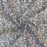 Cotton Poplin - Ditsy Strawberry - Blue