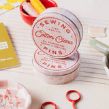 Cotton Clara - Retro Floral Pin Tin – Packed with High-Quality Sewing Pins