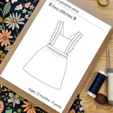 Two Stitches Patterns - Cleo Frill Pinafore Dress - Sewing Pattern for Childrenswear