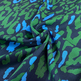 Fabric Godmother - Leoni Jade & Blue - Viscose Crepe Fabric