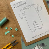 Two Stitches Patterns - Babygrow Sewing Pattern