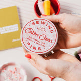 Cotton Clara - Retro Floral Pin Tin – Packed with High-Quality Sewing Pins