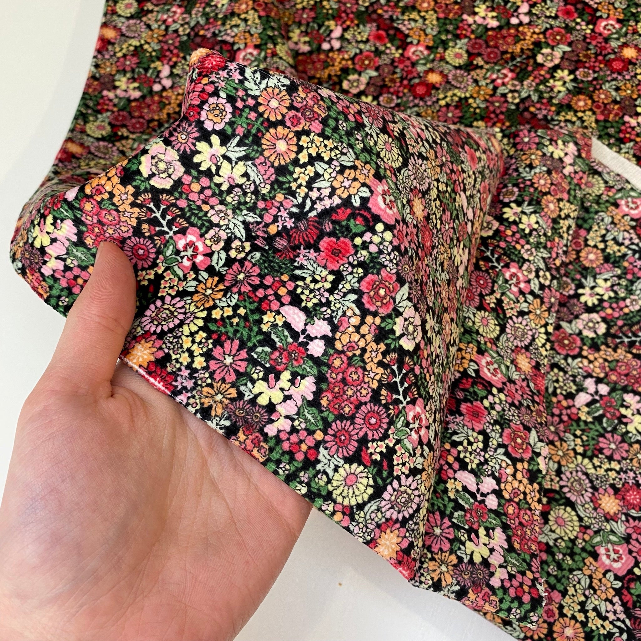 Floral Corduroy - Cotton Fabric