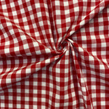 Red - 9mm Yarn Dyed Gingham - Cotton Fabric