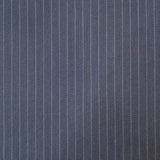 Viscose Bottomweight - Grey Blue Pinstripe