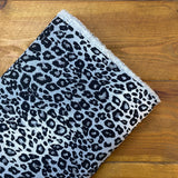 Viscose Print  - Grey Leopard Print