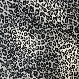 Viscose Print  - Grey Leopard Print