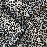 Viscose Print  - Grey Leopard Print